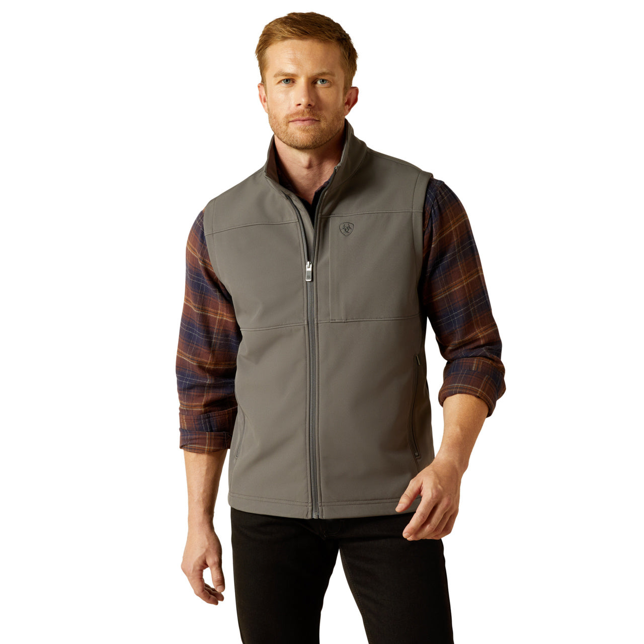 Ariat Men's Vernon Softshell Grey Vest 10062362