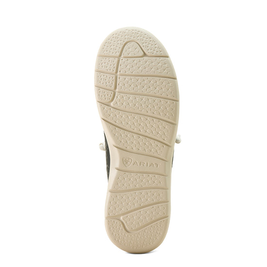 Ariat Ladies Floral Embossed & Hairon Black Hilo Slip On Shoe 10063882