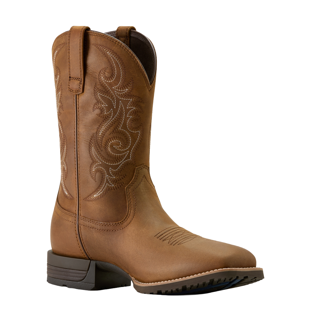 Ariat Men's Hybrid Ranchway Brown Waterproof Cowboy Boot 10064047