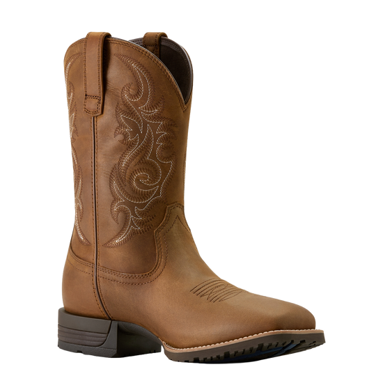 Ariat Men's Hybrid Ranchway Brown Waterproof Cowboy Boot 10064047
