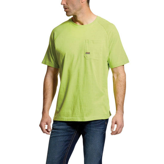Ariat Men's Rebar Cotton Strong Lime T-Shirt 10025374