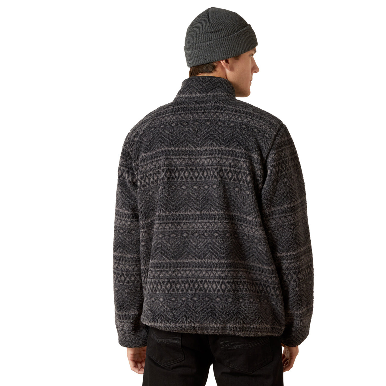 Ariat Men's Polar Bear Mock Charcoal Sweater 10062490