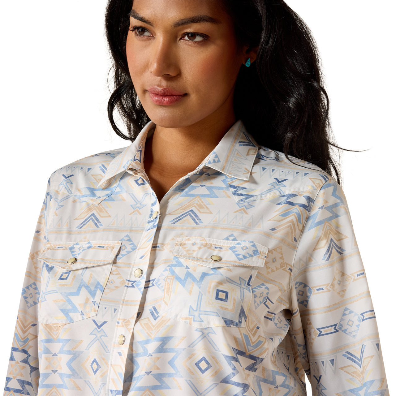 Ariat Ladies Southwest Aztec Graphic VentTEK Button Down Shirt 10071065