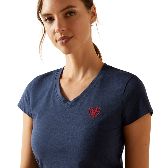 Ariat Ladies BV Logo Navy Heather T-Shirt 10062825