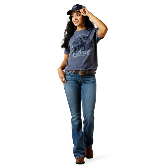 Ariat Ladies Desert Night Chambray Blue T-Shirt 10063757