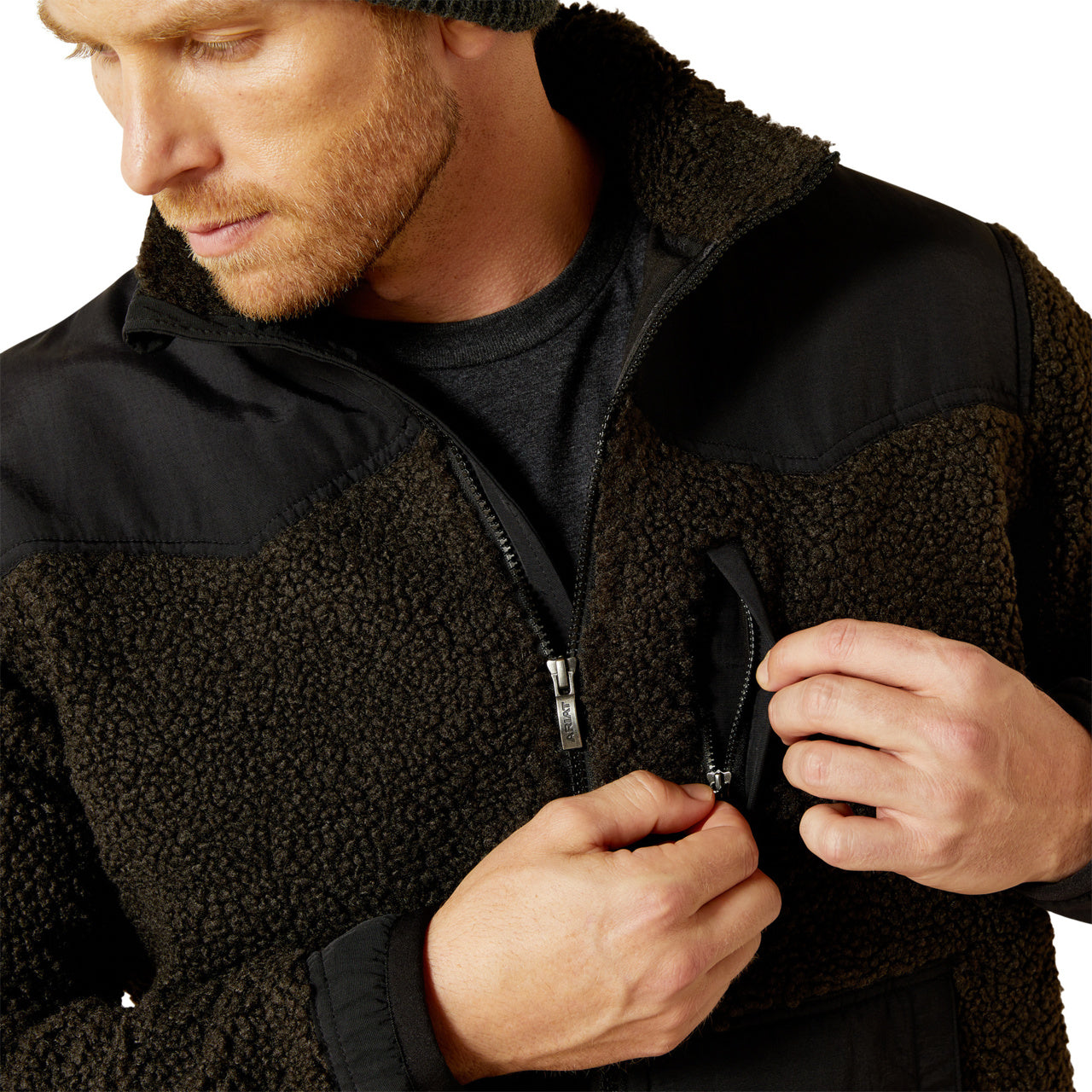 Ariat Men's Western Sherpa Black Jacket 10062484