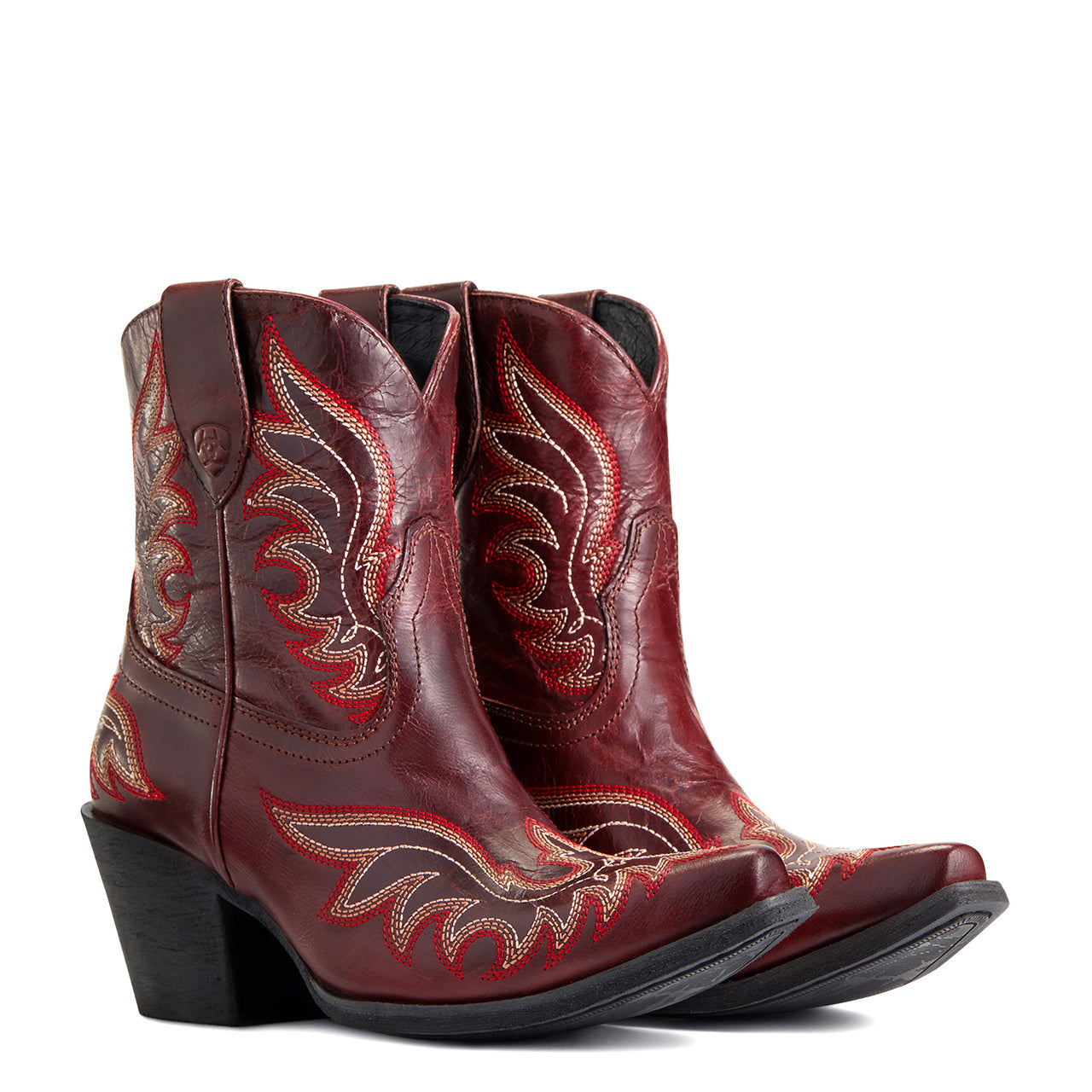 Ariat® Ladies Chandler Pimento Red Snip Toe Western Booties 10040337