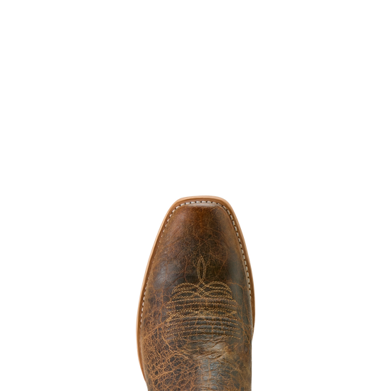 Ariat Men's Futurity Platinum Saddle Brown Bison Cowboy Boot 10063782