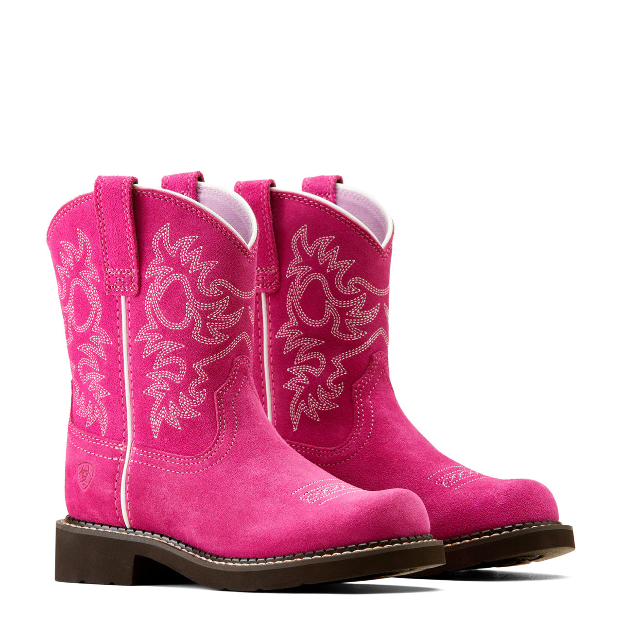 Ariat Youth Fatbaby Hottest Pink Western Boots 10051009