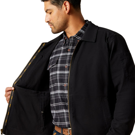 Ariat Men's Rebar Made Tough Black Shop Jacket 10062288