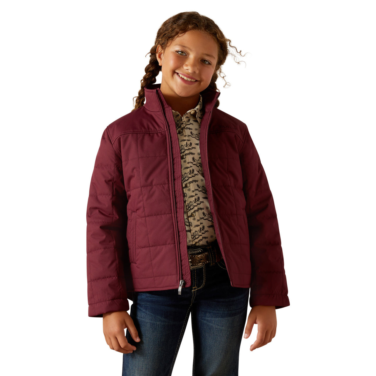 Ariat Youth Girl's Crius Windsor Wine Insulated Jacket 10062260