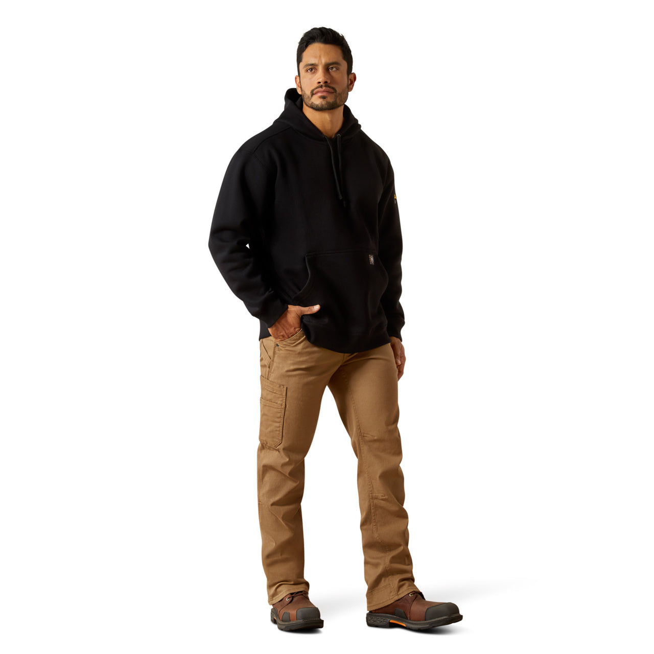 Ariat Men's Rebar Heavyweight Black Hoodie 10062706