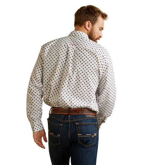 Ariat Men's Aiden Classic Fit Geometric Print Snap Shirt 10045047