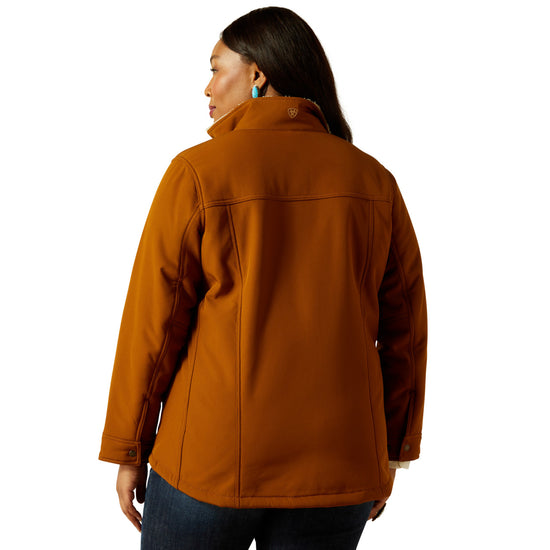 Ariat Ladies Berber Back Chestnut Horse Softshell Jacket 10062303