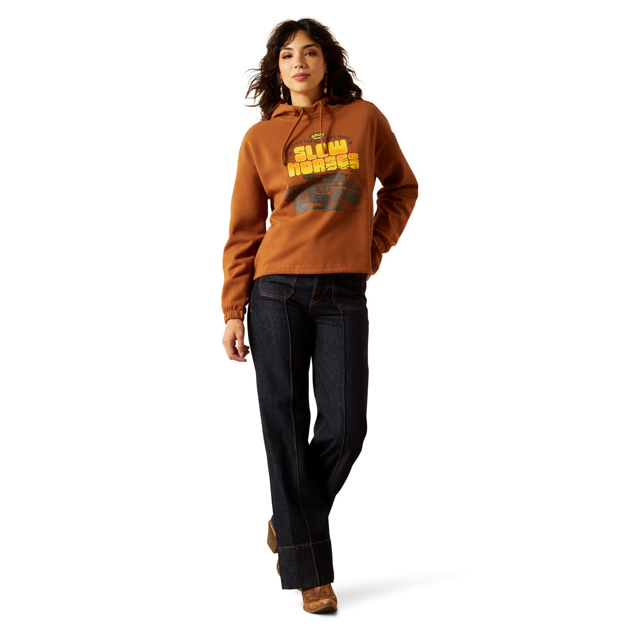 Ariat Ladies Essential Sendero Slow Horses Glazed Ginger Hoodie 10062430