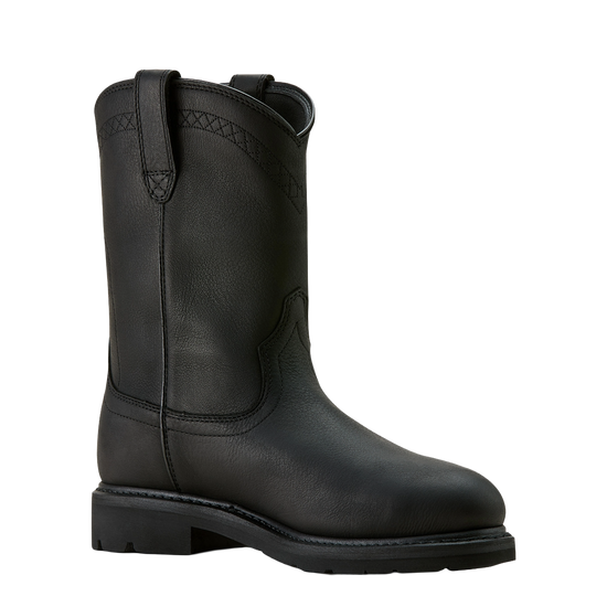 Ariat Men's Sierra Waterproof Steel Toe Black Work Boot 10063833