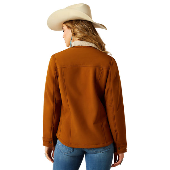 Ariat Ladies Berber Back Chestnut Horse Softshell Jacket 10062303