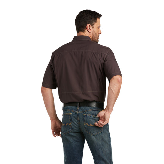 Ariat Men's VentTEK Outbound Classic Fit Chocolate Button Down Shirt 10035441