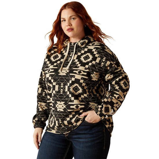 Ariat Ladies Essential Black Southwest Print Hoodie 10062312