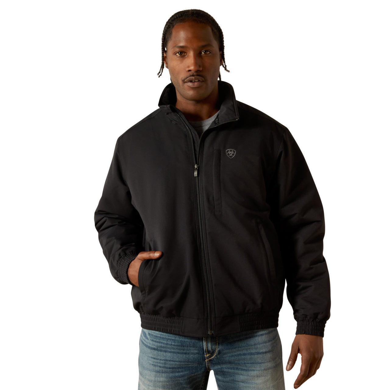 Ariat Men's Field Insulated Black Zip Jacket 10062514