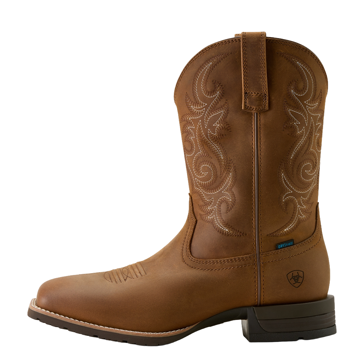 Ariat Men's Hybrid Ranchway Brown Waterproof Cowboy Boot 10064047