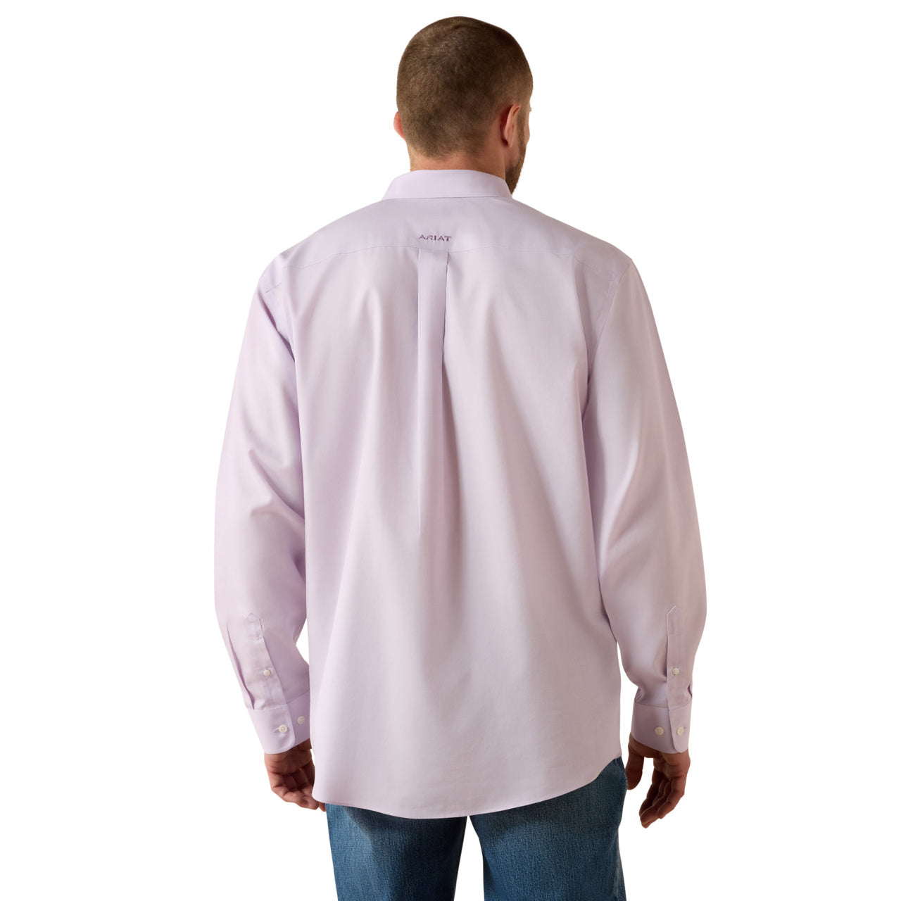 Ariat Men's Wrinkle Free Solid Pinpoint Oxford Rhapsody Shirt 10071536