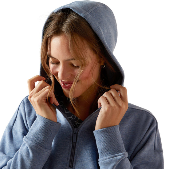Ariat Ladies Rabere 2.0 China Blue Heather Hoodie 10062364