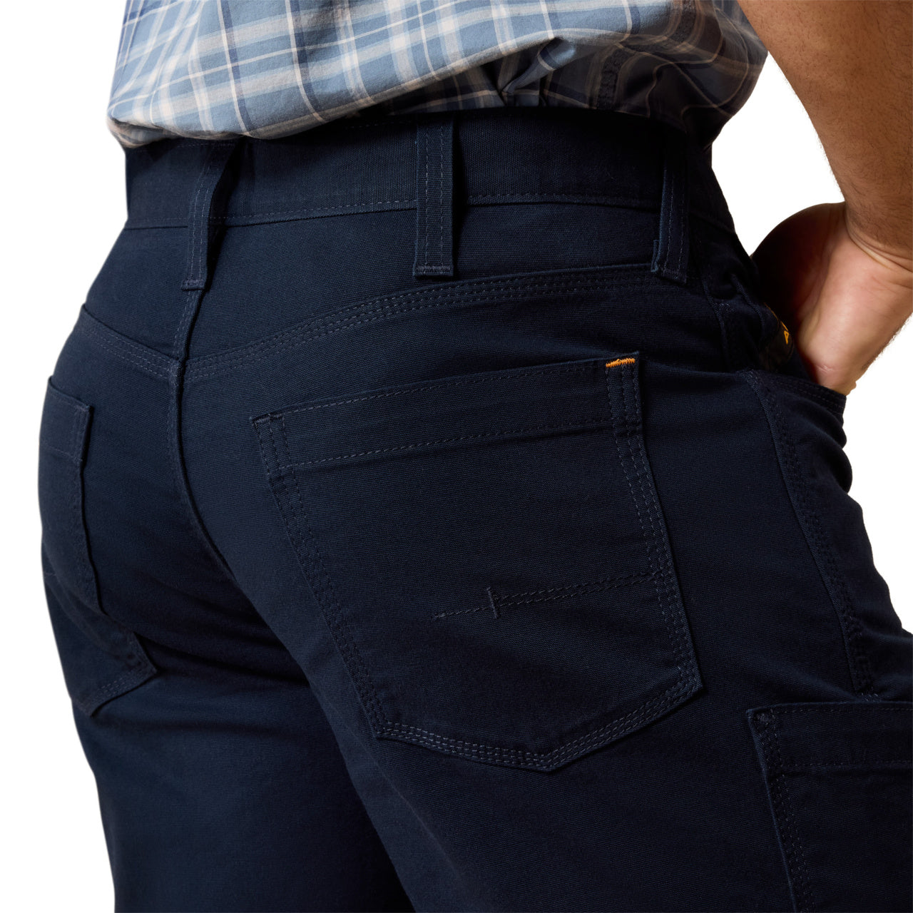 Ariat Men's Navy Rebar DuraStretch Made Tough Short 10072902 - Wild West Boot Store