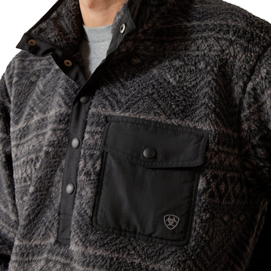 Ariat Men's Polar Bear Mock Charcoal Sweater 10062490