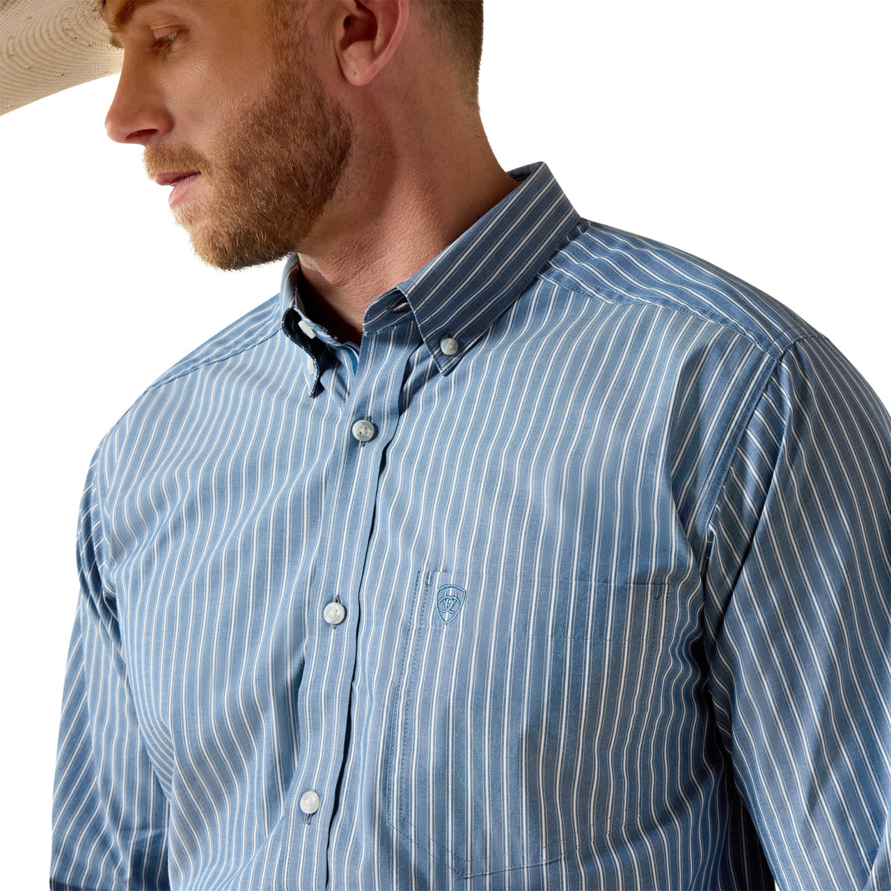 Ariat Men's Pro Series Judah Poseidon Stripe Fitted Shirt 10071062