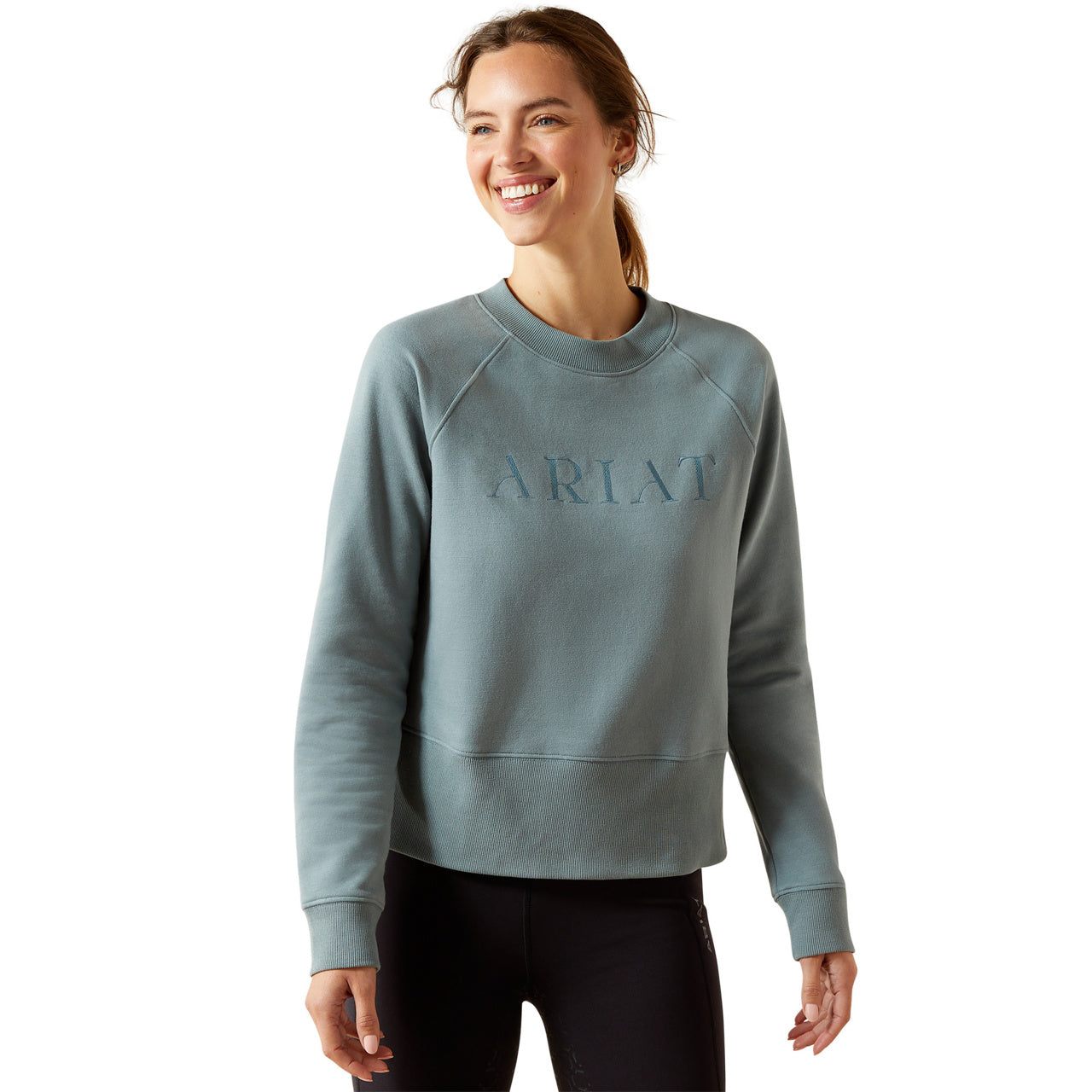 Ariat Ladies Martine Steel Sage Sweatshirt 10062863