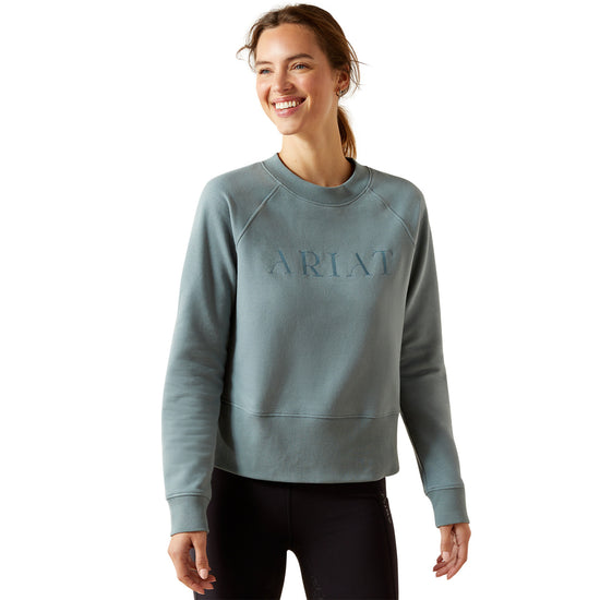 Ariat Ladies Martine Steel Sage Sweatshirt 10062863