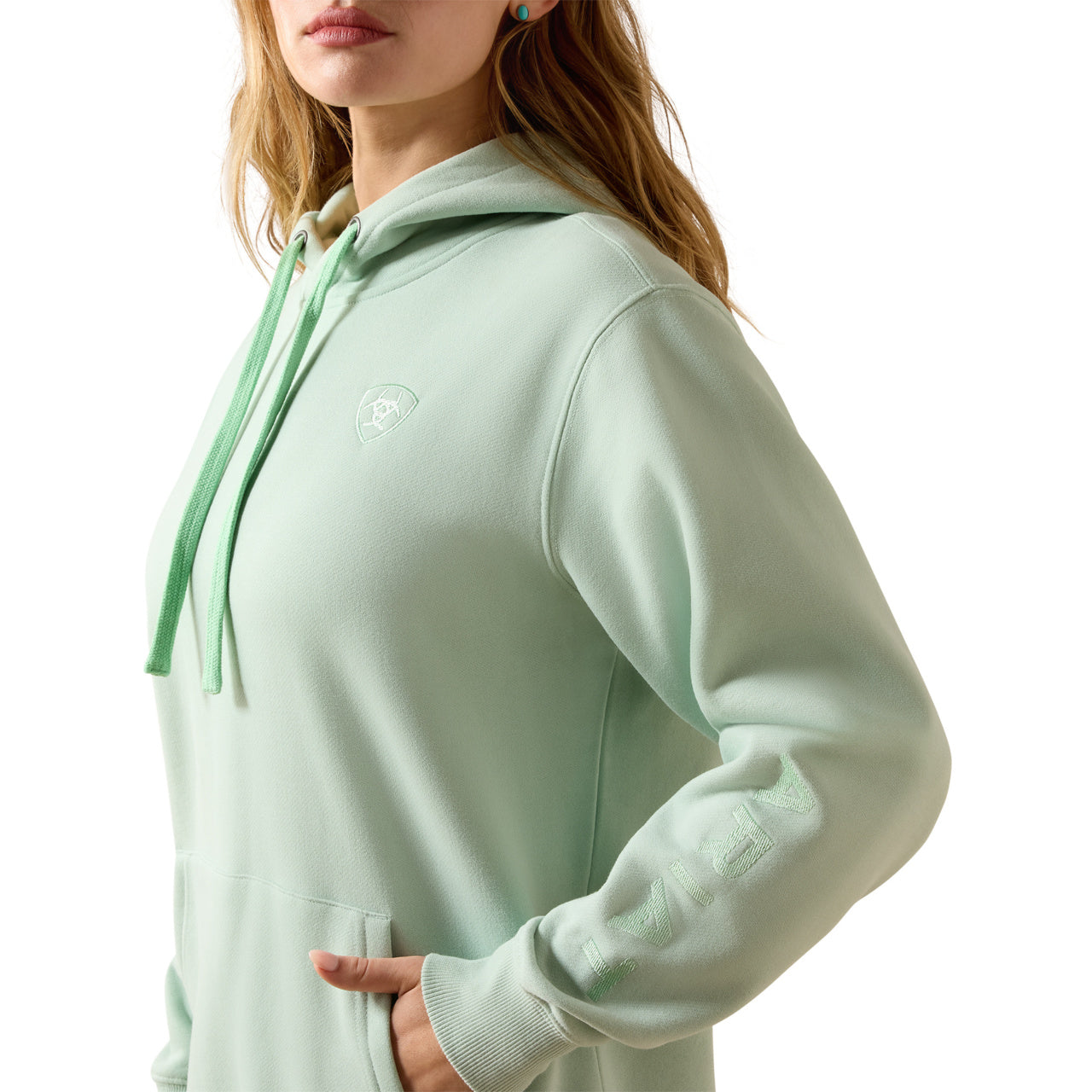 Ariat Ladies Logo 2.0 Silt Green Hoodie 10071459