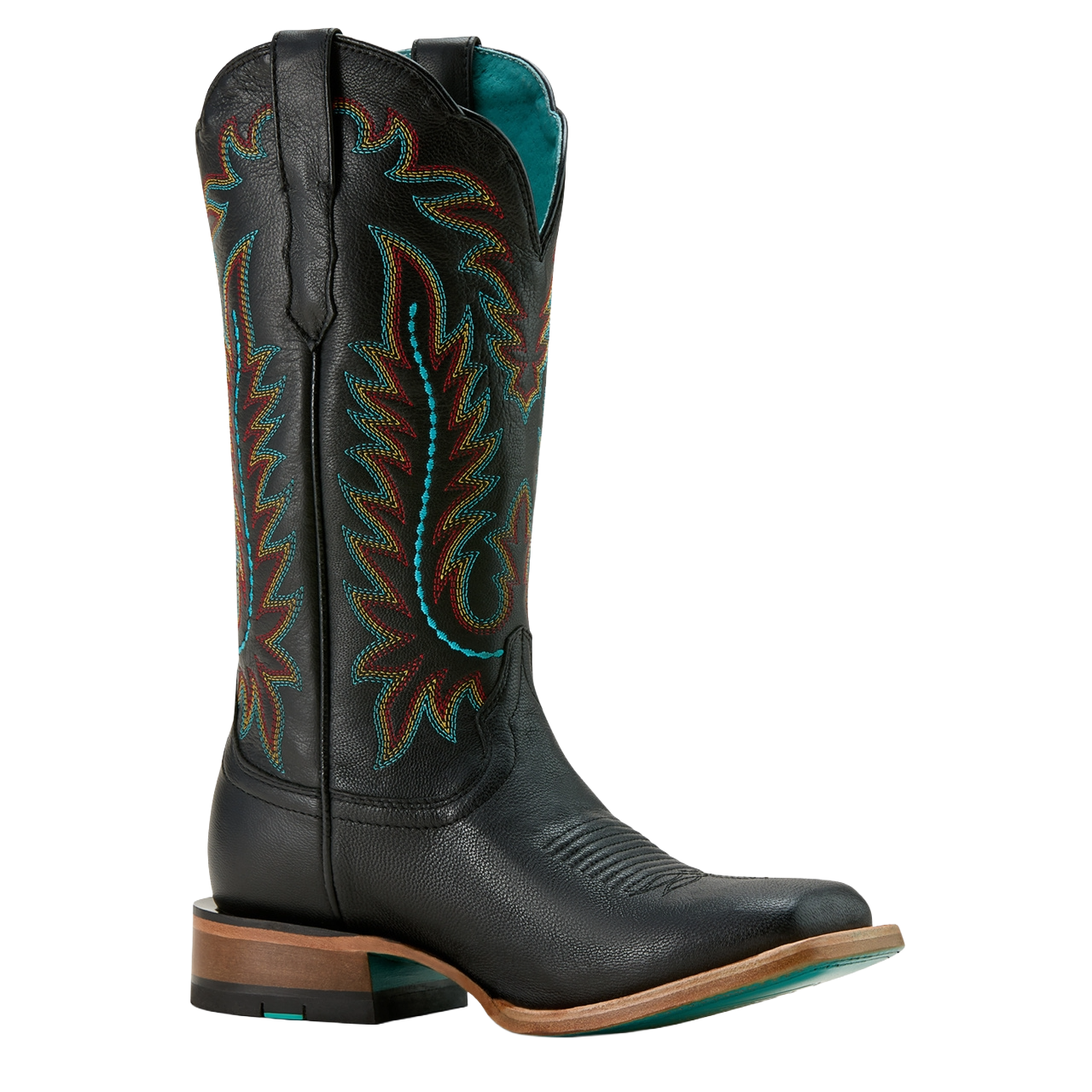 Ariat Ladies Frontier Tilly Obsidian Black Western Boot 10061180