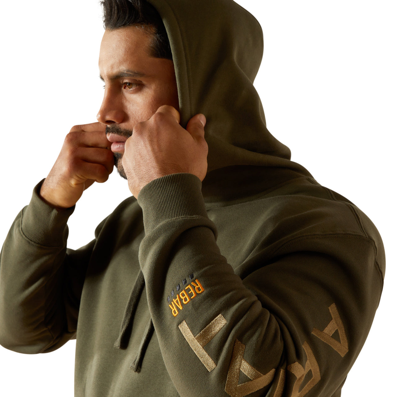 Ariat Men's Rebar Dried Herb Green Graphic Hoodie 10062544