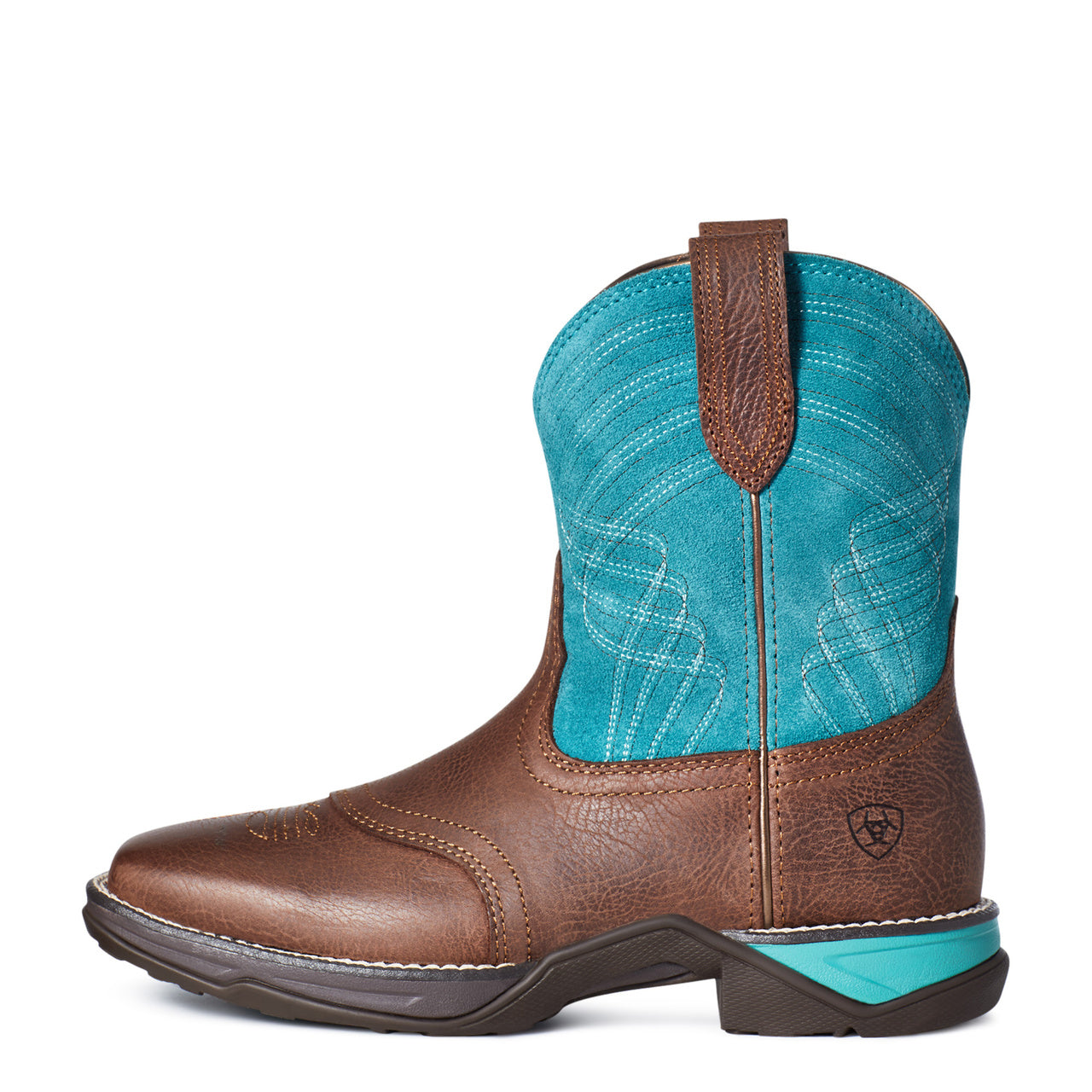Ariat® Ladies Anthem Shortie Dark Cottage & Turquoise Boots 10035776