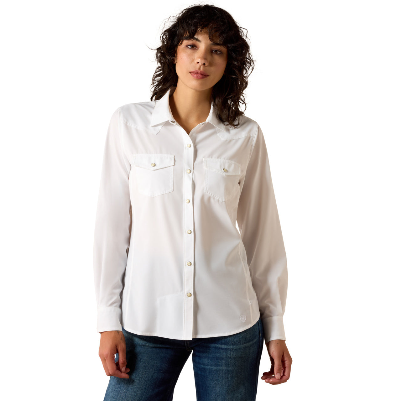 Ariat Ladies Western VentTEK White Snap Shirt 10071068