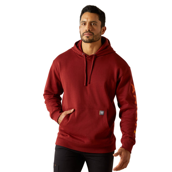 Ariat Men's Rebar Russet Brown Graphic Hoodie 10062542