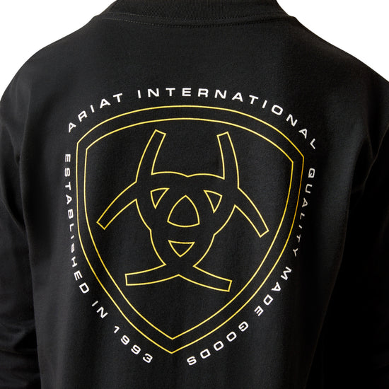 Ariat Youth Boy's Easy Rider Black Long Sleeve T-Shirt 10065978