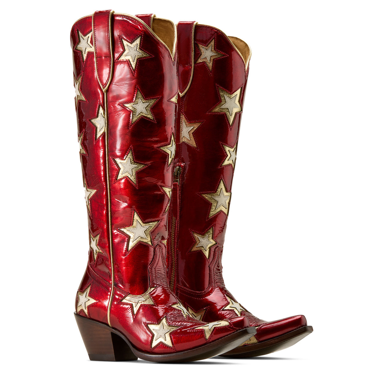 Ariat Ladies Casanova Star Graphic Cherry Red Western Boot 10074352