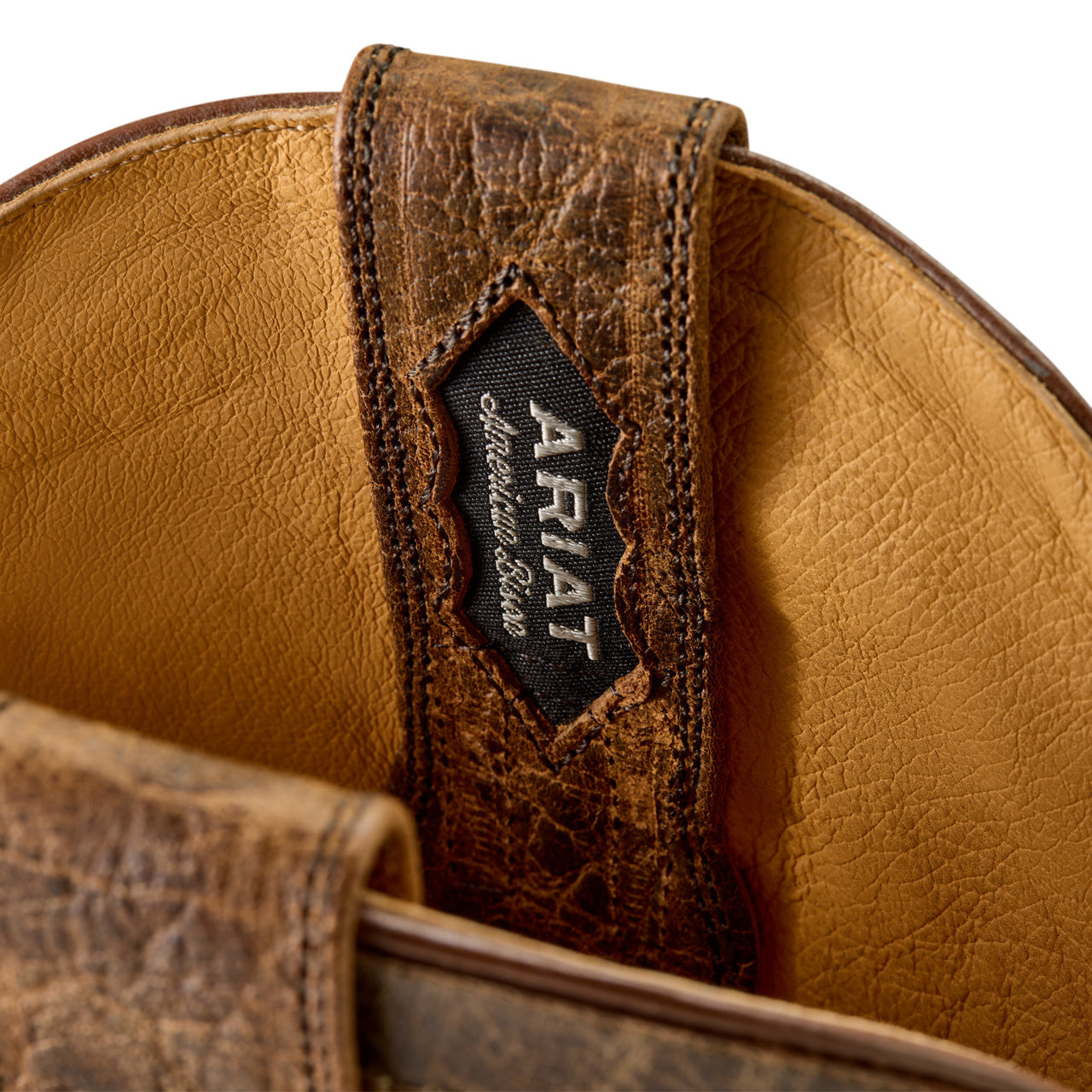 Ariat Men's Rock Ridge Saddle Brown Bison Western Boot 10063783