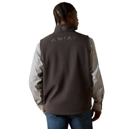 Ariat Men's Phantom Grey Logo Softshell Vest 10062589