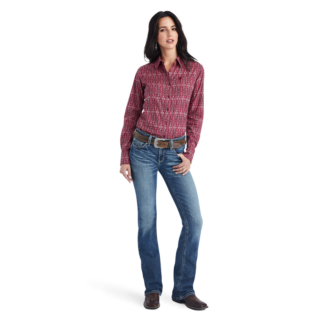 Ariat® Ladies Kirby Stretch Alma Multi Button Down Shirt 10042177