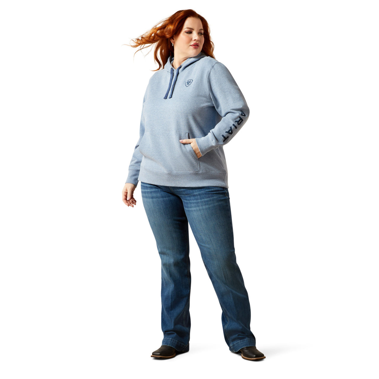 Ariat Ladies 2.0 Vintage Indigo Heather Hoodie 10065828
