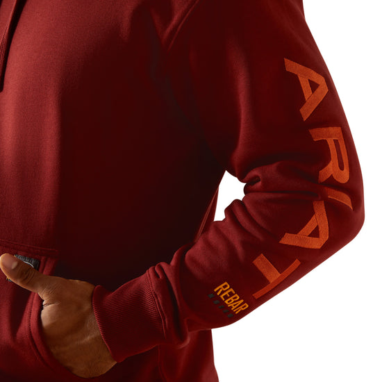 Ariat Men's Rebar Russet Brown Graphic Hoodie 10062542