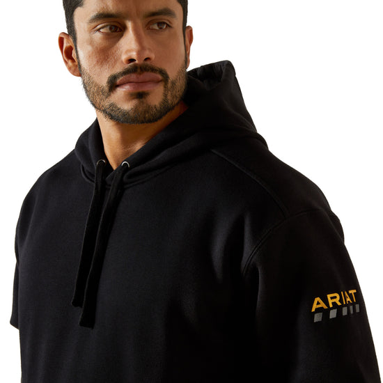 Ariat Men's Rebar Heavyweight Black Hoodie 10062706
