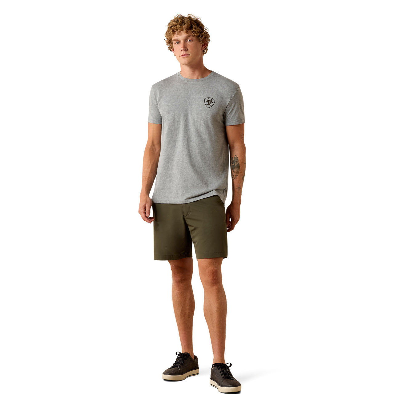 Ariat Men's Banner Badge Graphic Ice Berg T-Shirt 10073955