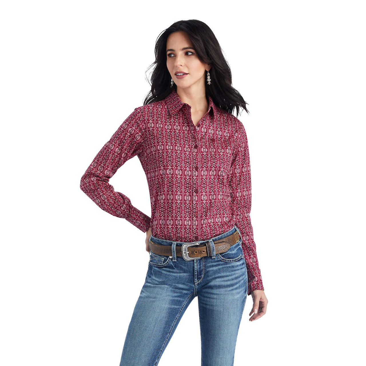 Ariat® Ladies Kirby Stretch Alma Multi Button Down Shirt 10042177