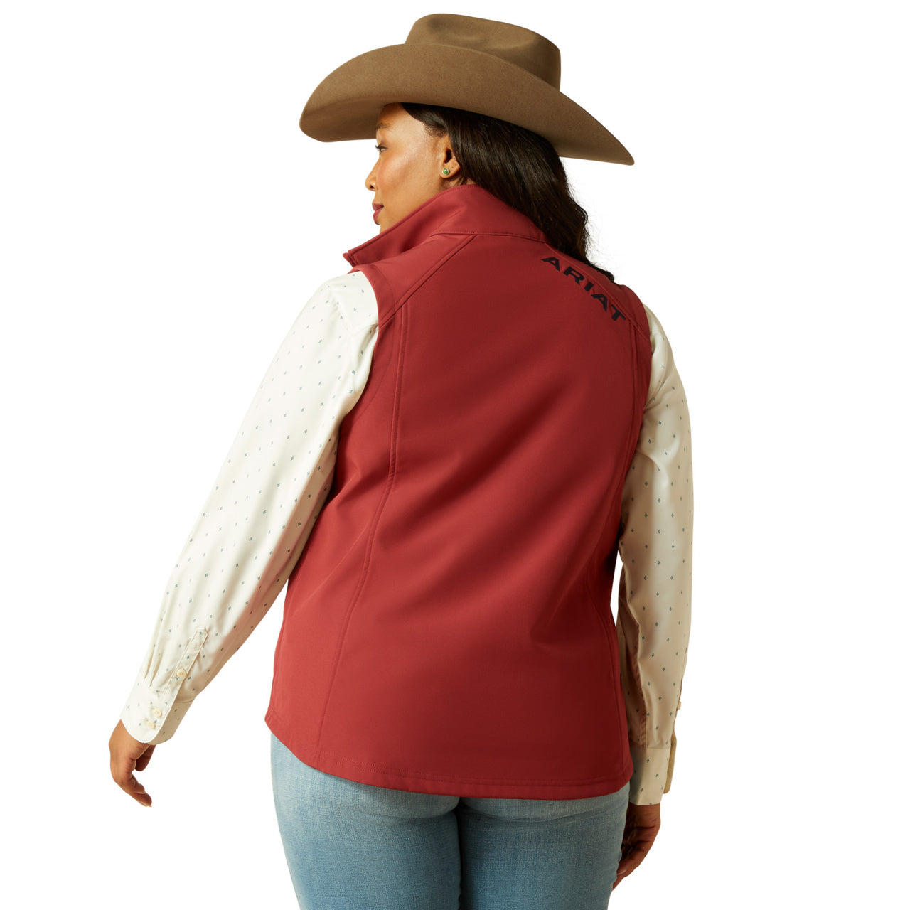 Ariat Ladies Logo Burnt Russet Softshell Vest 10062787
