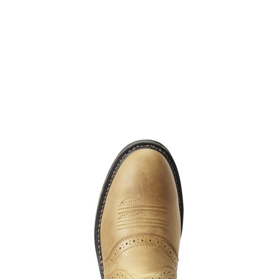 Ariat® Mens WorkHog Pull-On H2O Aged Bark/Army Green Boot 10008633